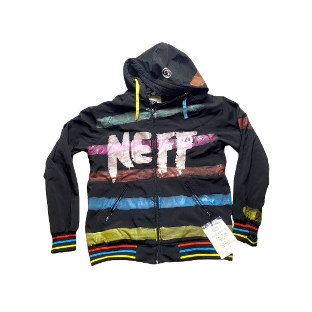 NEFF Custom Goods Jackets Adult Small Black Ski Snowboard Winter Hooded Mens NWT